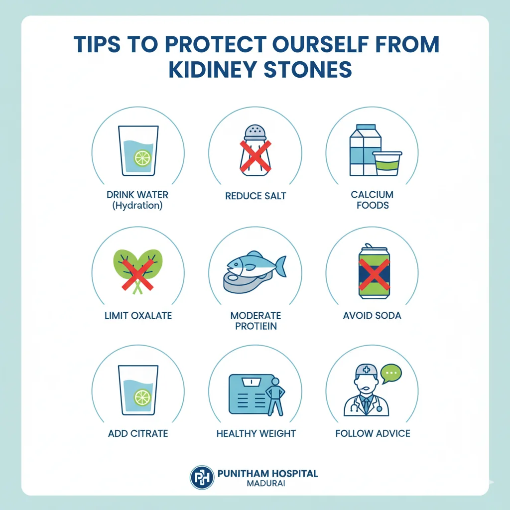 You are currently viewing Tips to Protect Yourself from Kidney Stones – few tips from Punitham Hospital Madurai